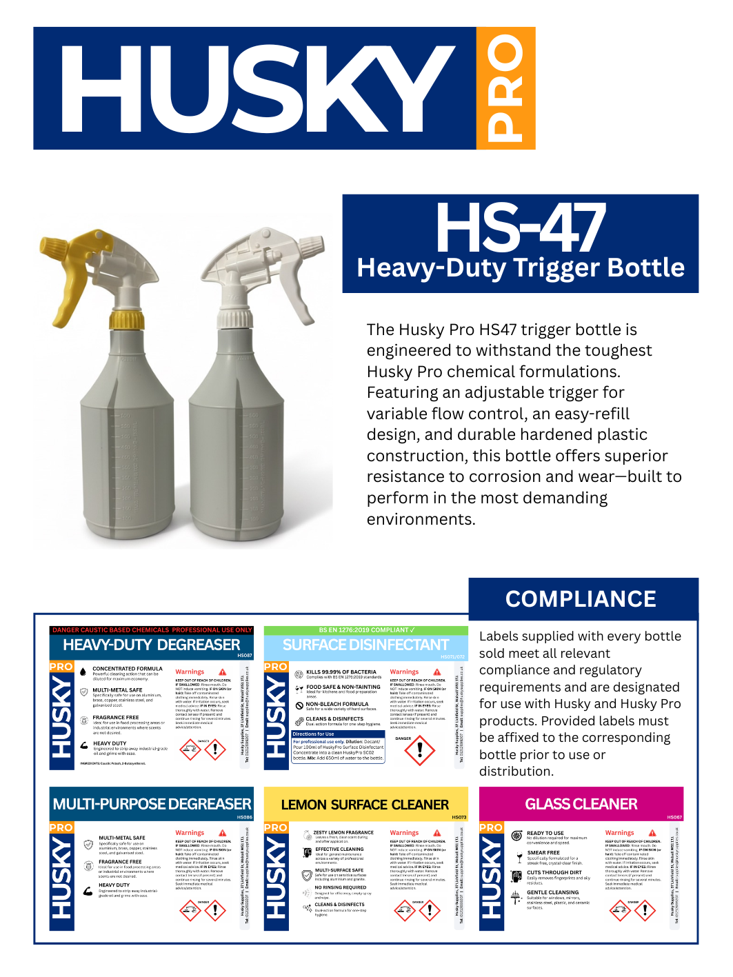 HS47 Heavy Duty Trigger 750ml